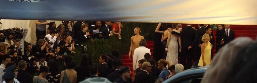 White Carpet at the Met Gala swarming with celebrities and photographers