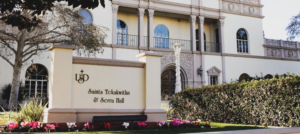 Exterior of "Saints Tekakwitha & Serra Hall"