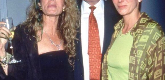 Photo of Ghislaine Maxwell and Donald Trump