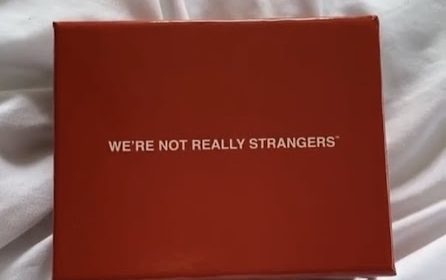 Red box labeled "We're Not Really Strangers"