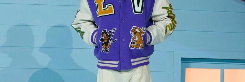 Man wearing purple jacket